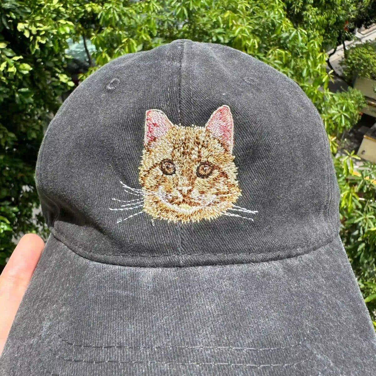 Custom photo to embroidery pet hat gift for pet lovers