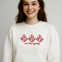 Cute kawaii ghost embroidered sweater