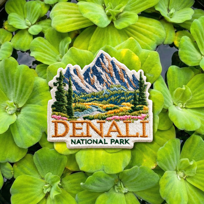 Denali National Park Patches Iron-On Embroidered Badge for Backpack, Jacket, Bag