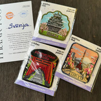 Detailed Japanese shrine patch inspired by Kyoto’s Fushimi Inari-taisha