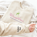 Disney Embroidered Sweatshirt with "The Most Magical Place On Earth" text