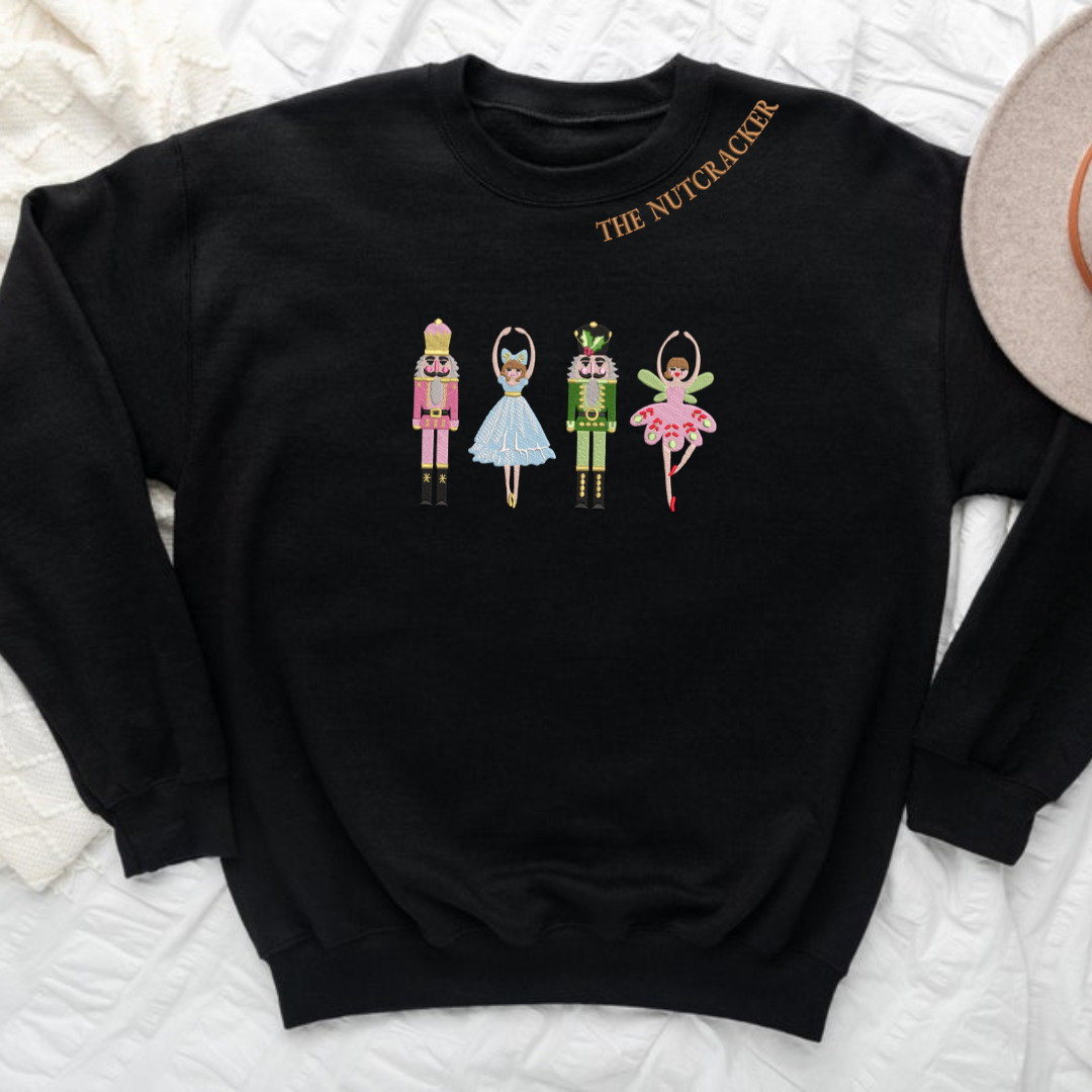 Embroidered Nutcracker Sweatshirt ,Embroidered, Christmas Sweatshirt, Christmas Nutcracker Shirt, Christmas Tee, Christmas, Christmas Gift
