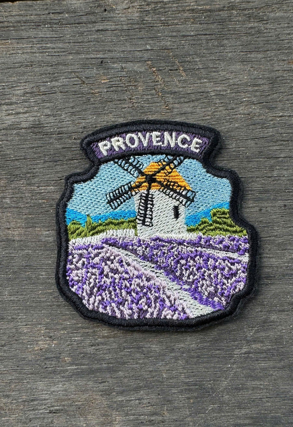 Provence Lavender Field Embroidered Patch: France Travel Souvenir Appliqué
