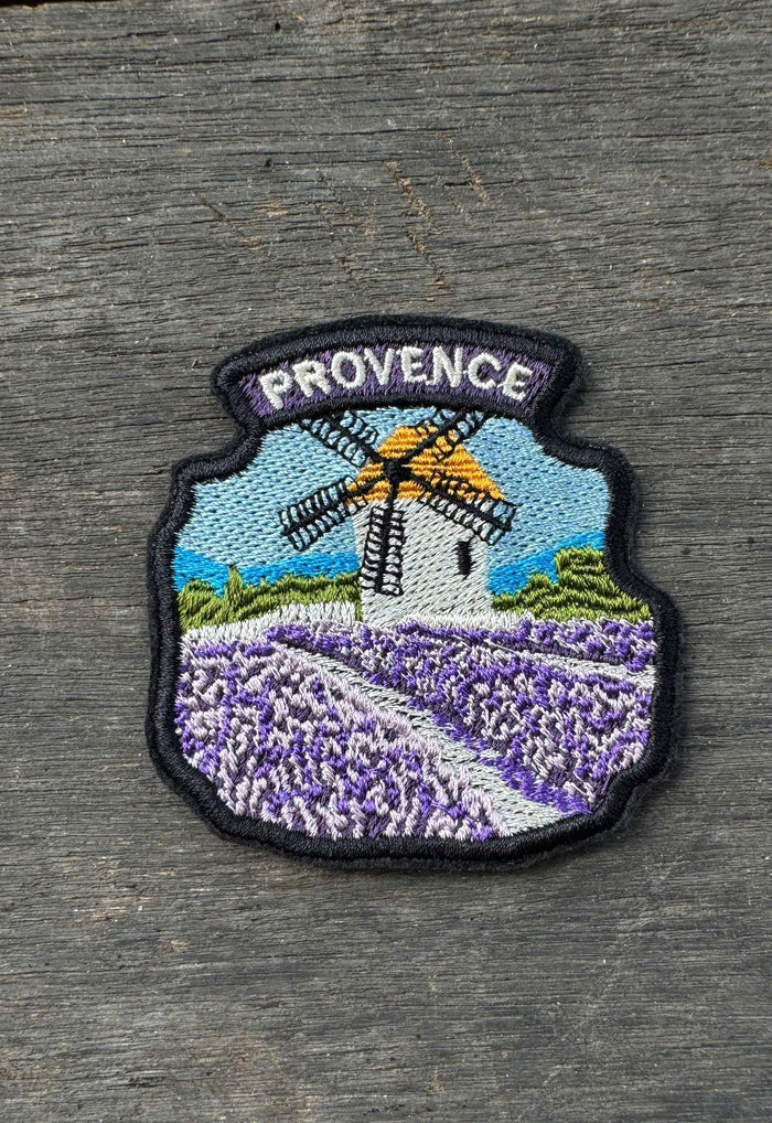 Provence Lavender Field Embroidered Patch: France Travel Souvenir Appliqué