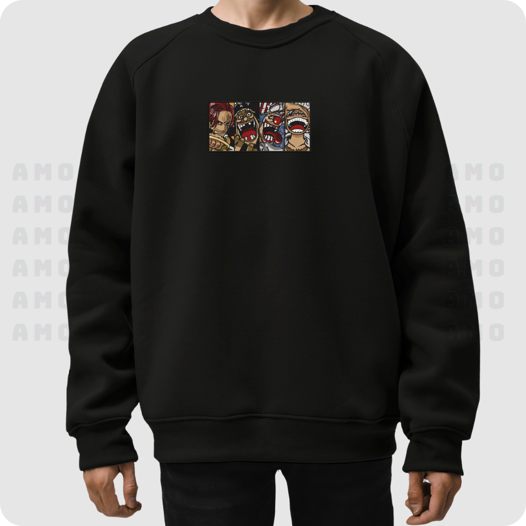 Four Emperors One Piece Embroidered Sweater