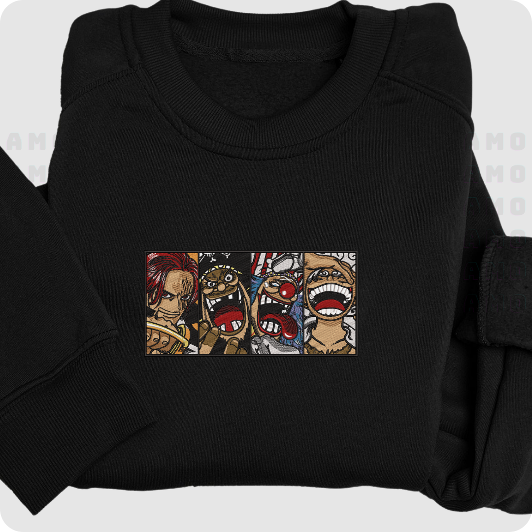 Four Emperors One Piece Embroidered Sweater