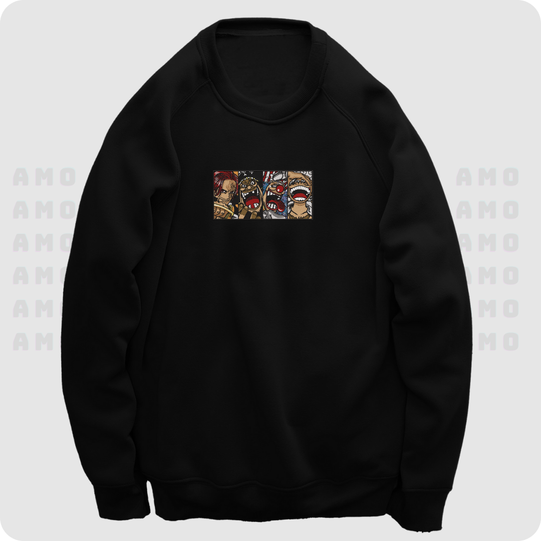 Four Emperors One Piece Embroidered Sweater