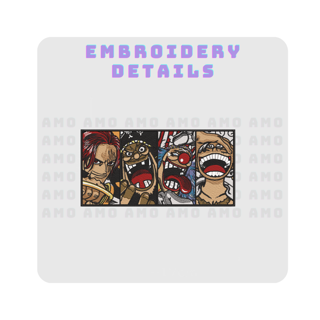 Four Emperors One Piece Embroidered Sweater