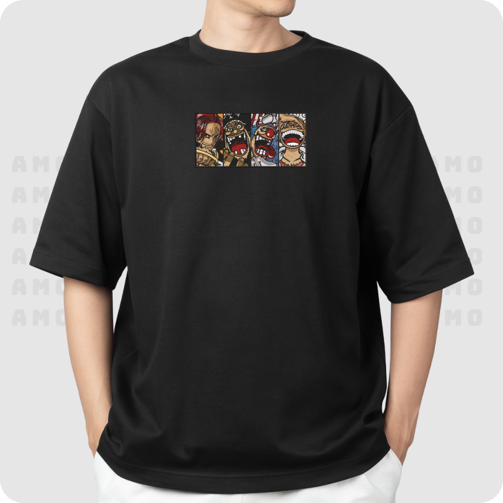 Four Emperors embroidered t-shirt from One Piece