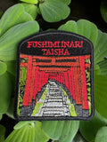 Fushimi Inari embroidered patch with iconic red torii gate path