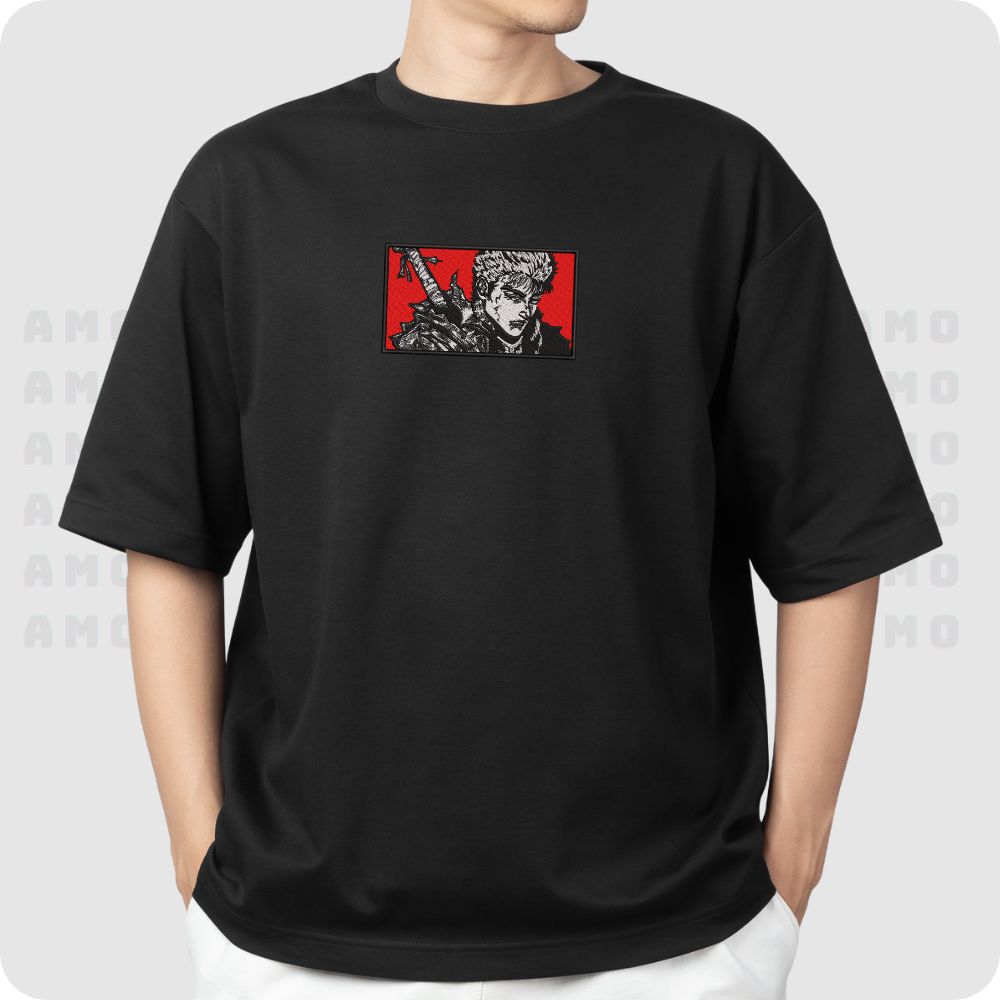 Guts embroidered t-shirt from Berserk anime