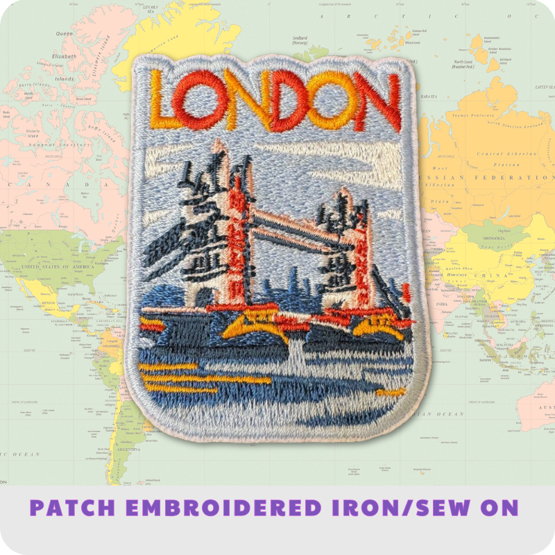 London Travel Embroidered Patch