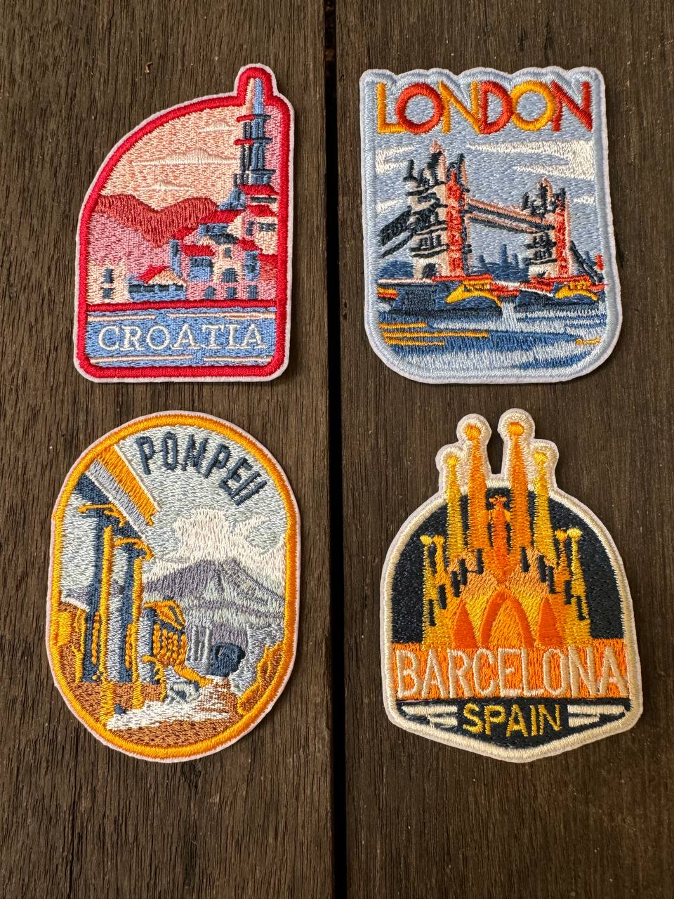 London Travel Embroidered Patch