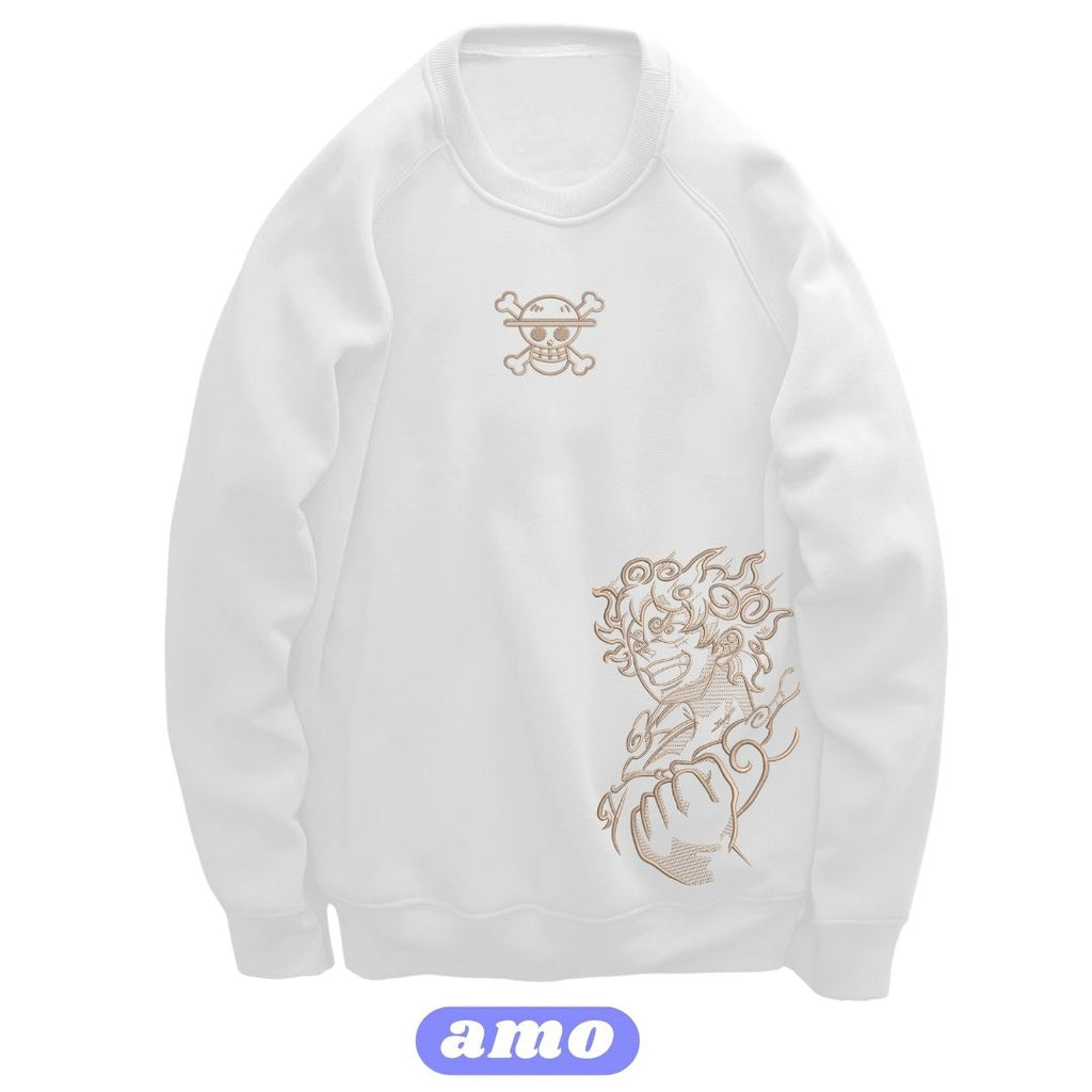Luffy gear 5 One Piece Embroidered Sweater