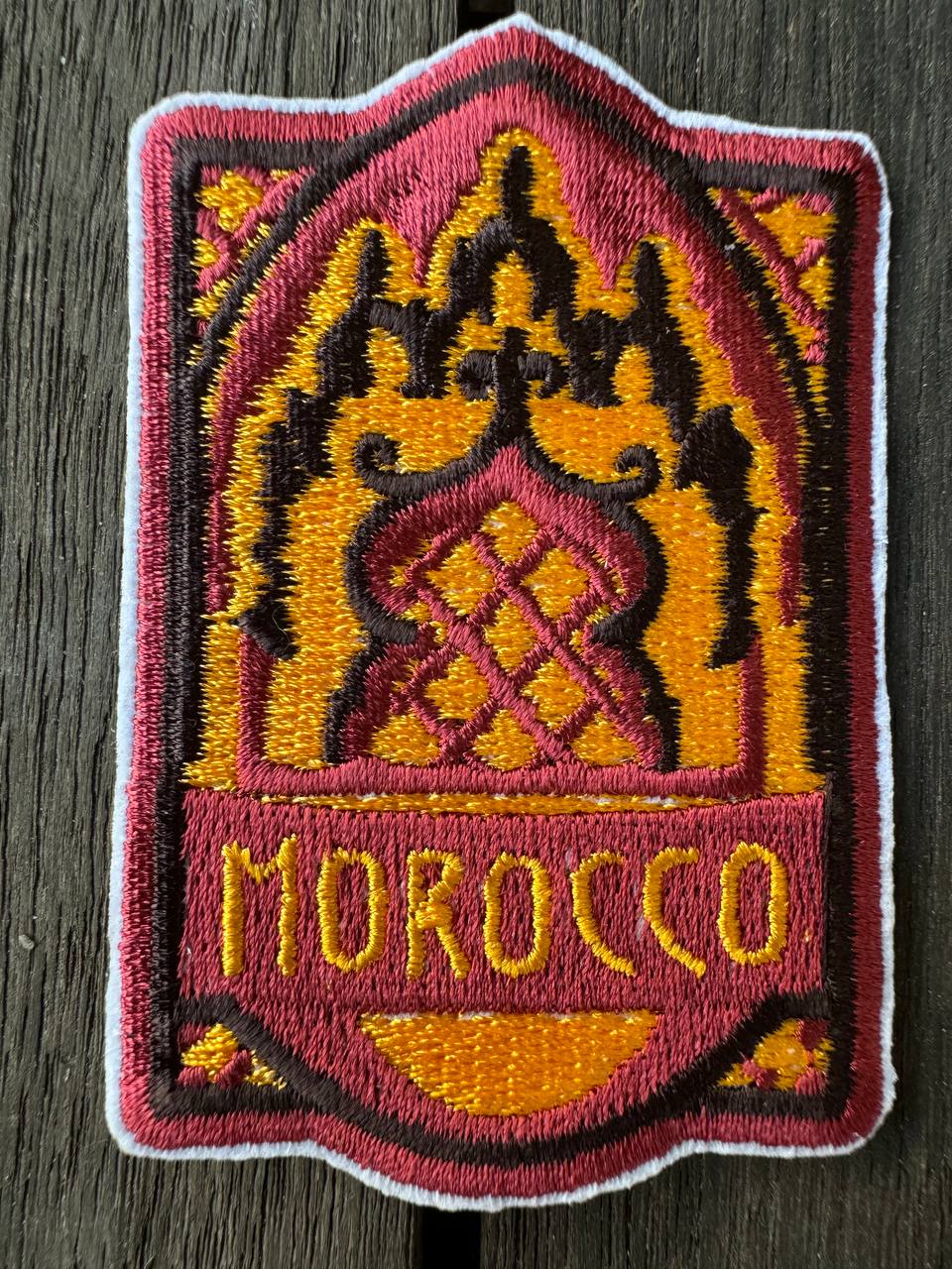 Morocco Travel Embroidered Patch