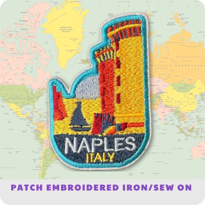 Naples Italy Travel Embroidered Patch