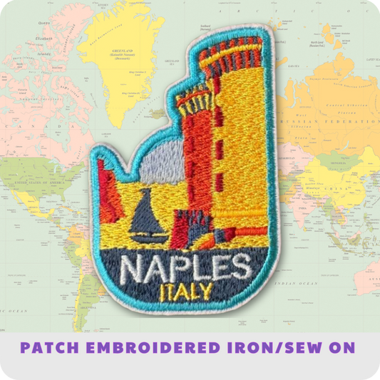 Naples Italy Travel Embroidered Patch