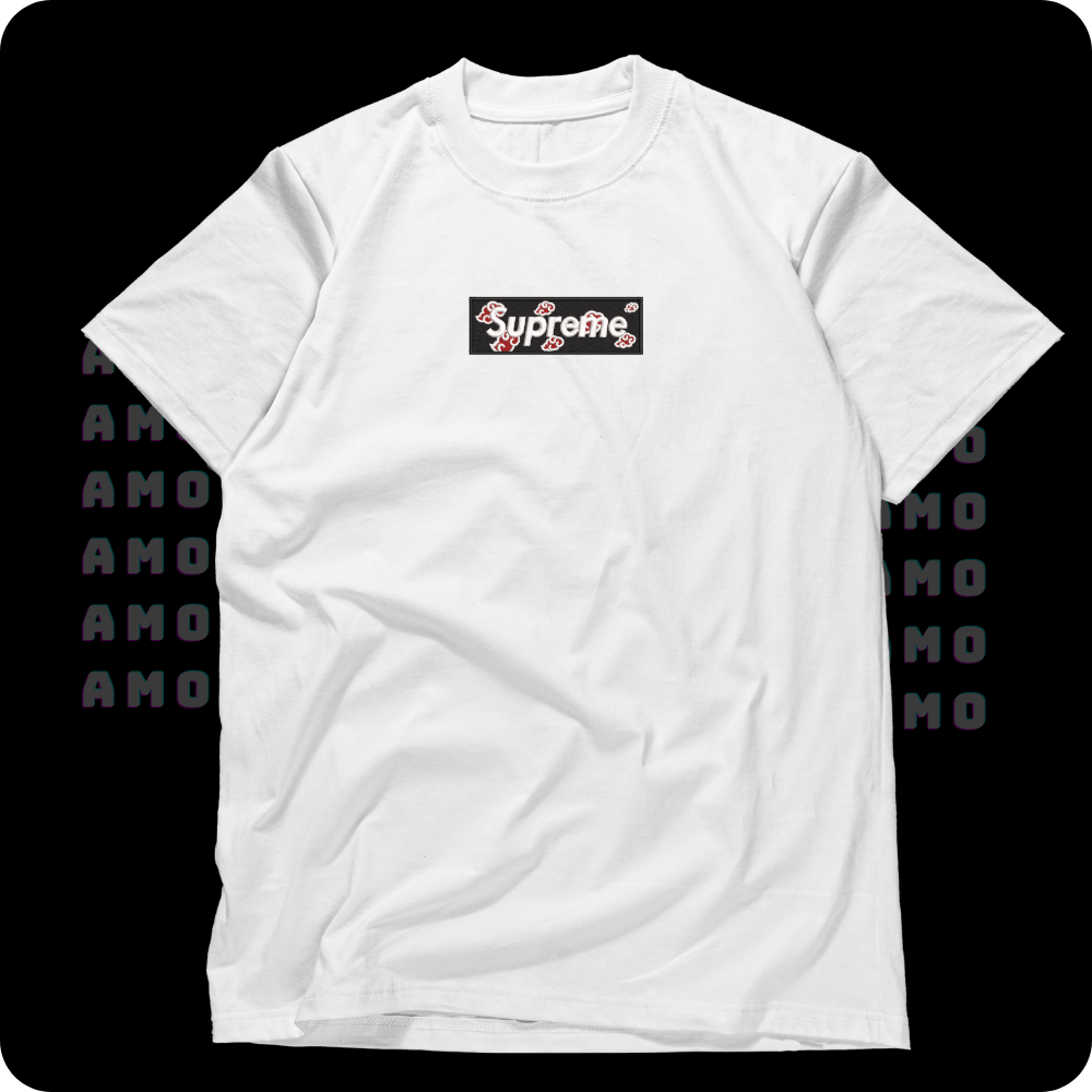 Naruto anime embroidered tee styled with jeans