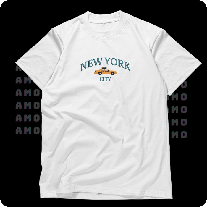 New York City Embroidered T-Shirt | Minimalist Urban Travel Tee
