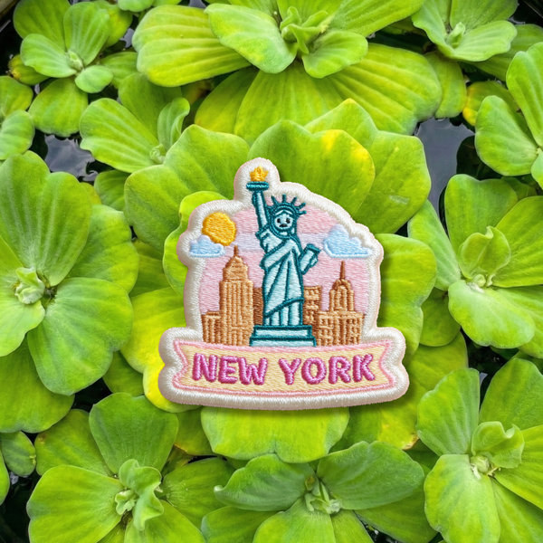 New York Skyline Embroidery Patch – USA Travel City Patch 3 Inch Iron On or Sew On
