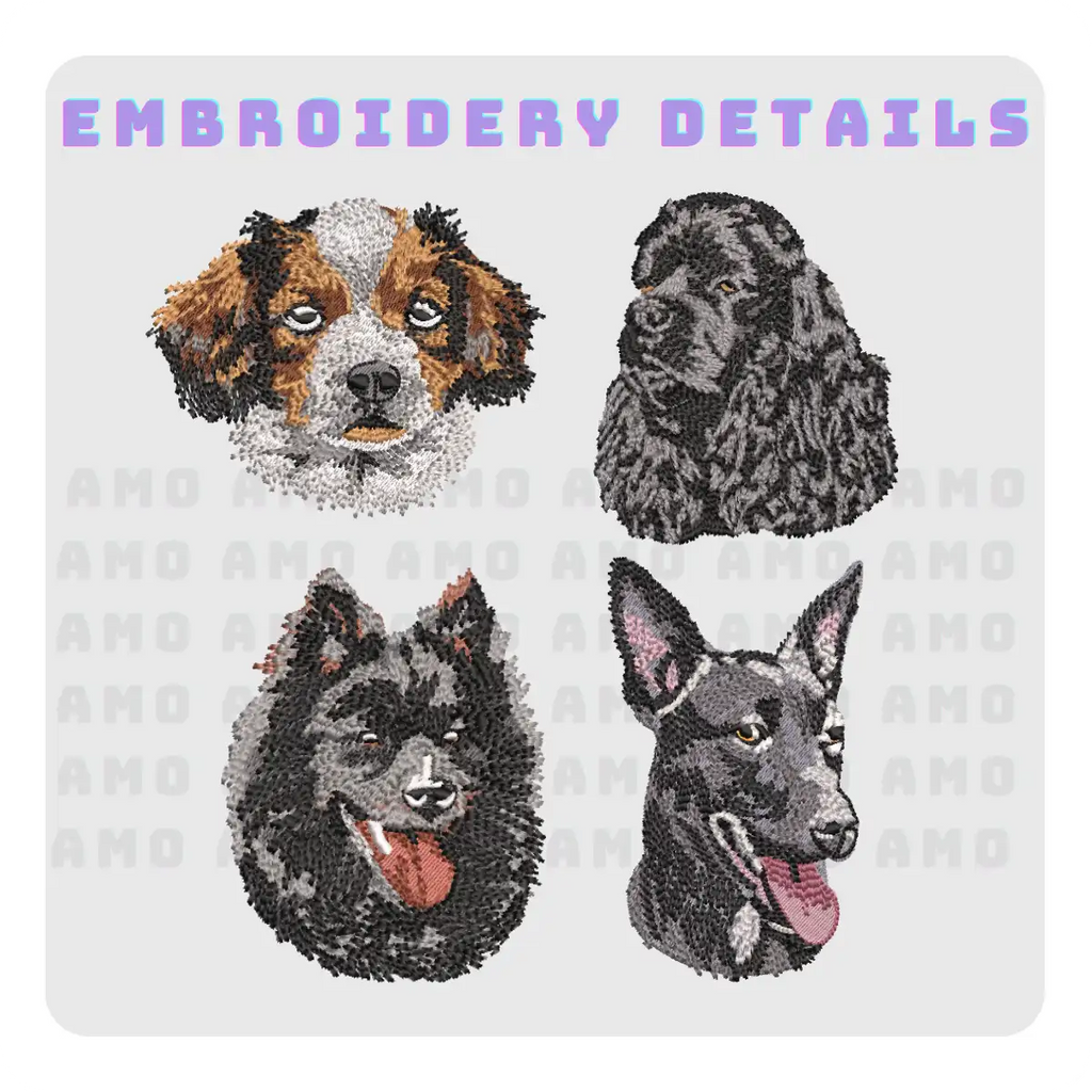 embroidered pet memorial sweater with face