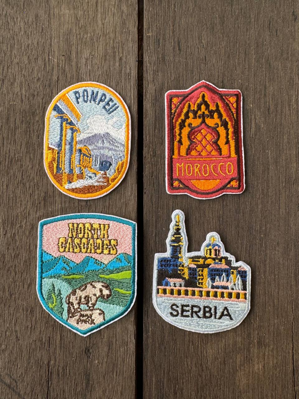 Pompeii, Italy Travel Embroidered Patch