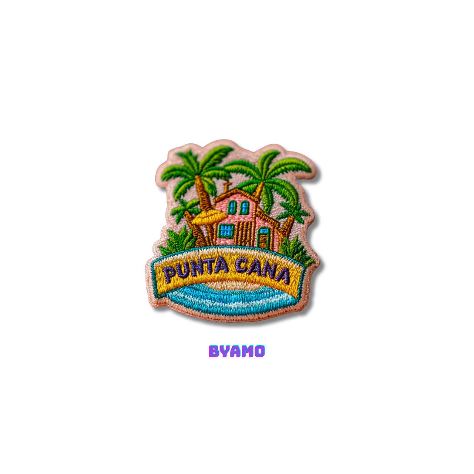 Punta Cana embroidered patch tropical vacation souvenir
