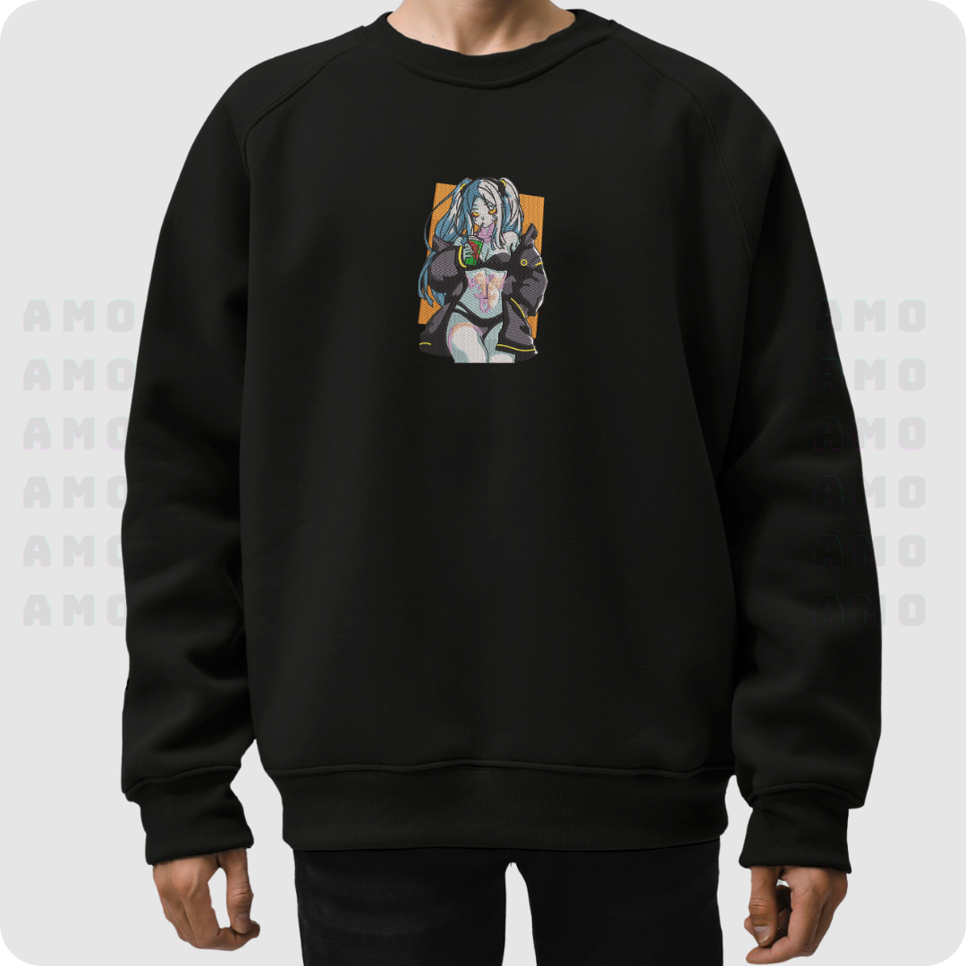 Rebecca Cyberpunk Embroidered Sweater