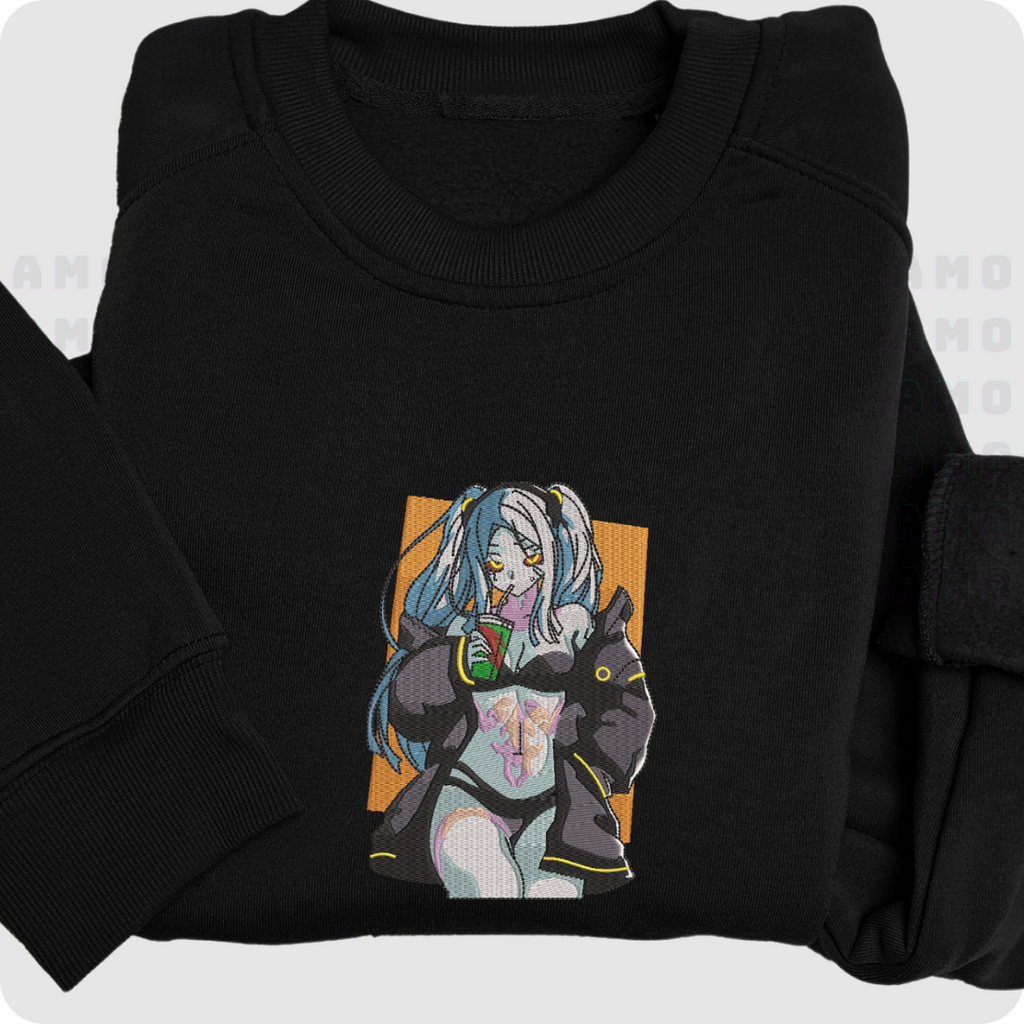 Rebecca Cyberpunk Embroidered Sweater