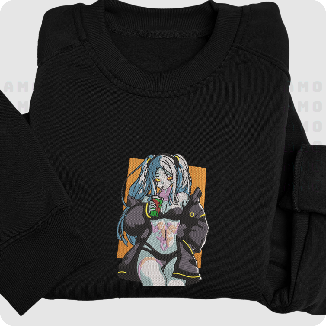 Rebecca Cyberpunk Embroidered Sweater
