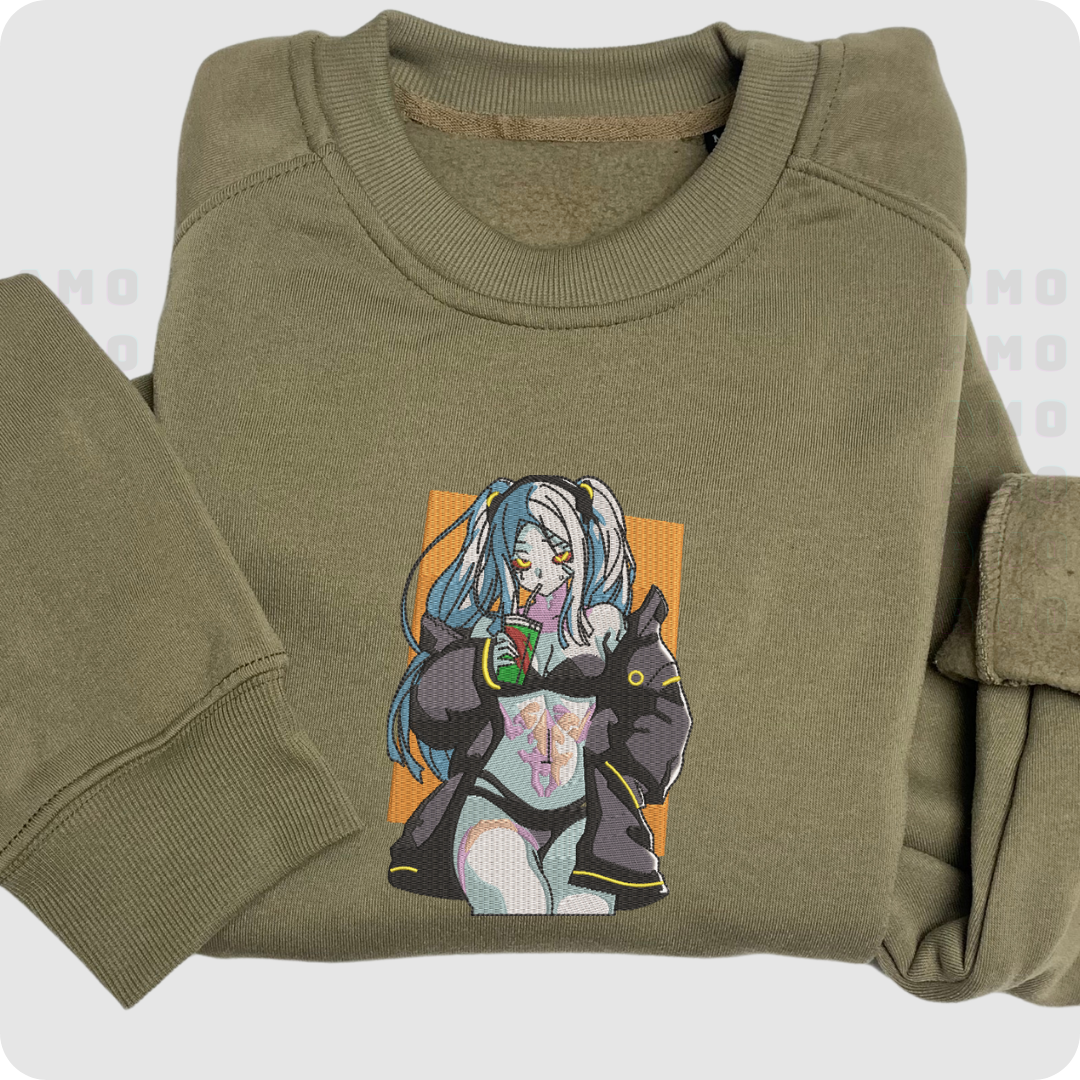 Rebecca Cyberpunk Embroidered Sweater