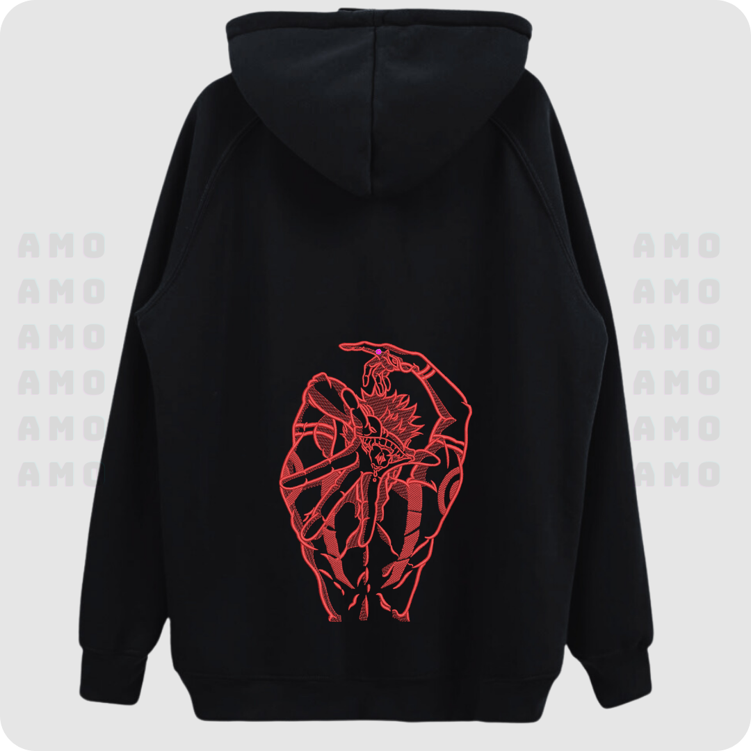Ryomen Sukuna Jujutsu Kaisen Embroidered Hoodie