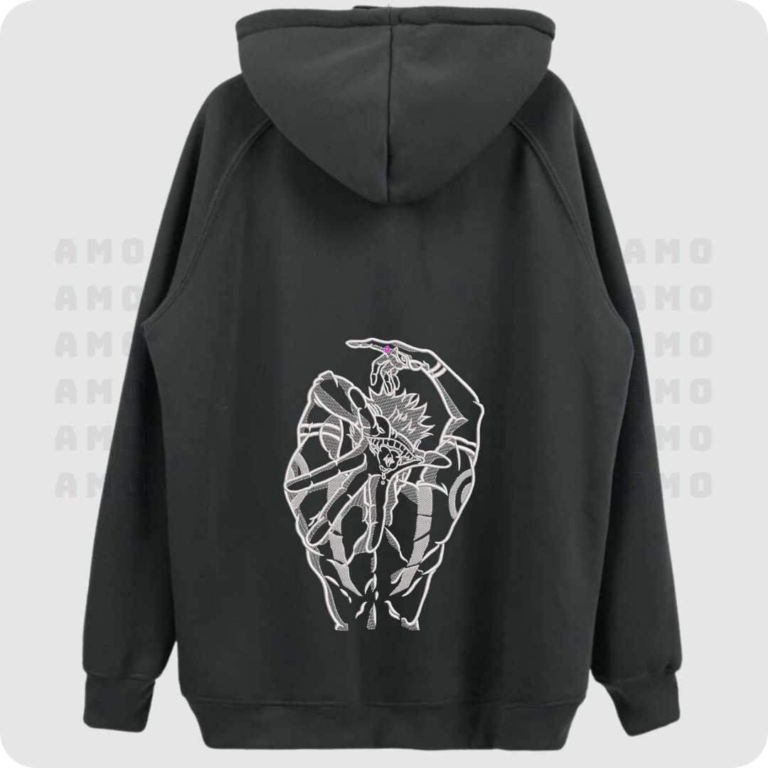 Ryomen Sukuna Jujutsu Kaisen Embroidered Hoodie