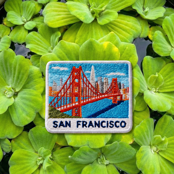 San Francisco Golden Gate Bridge Embroidered Patch (Iron-On/Sew-On)