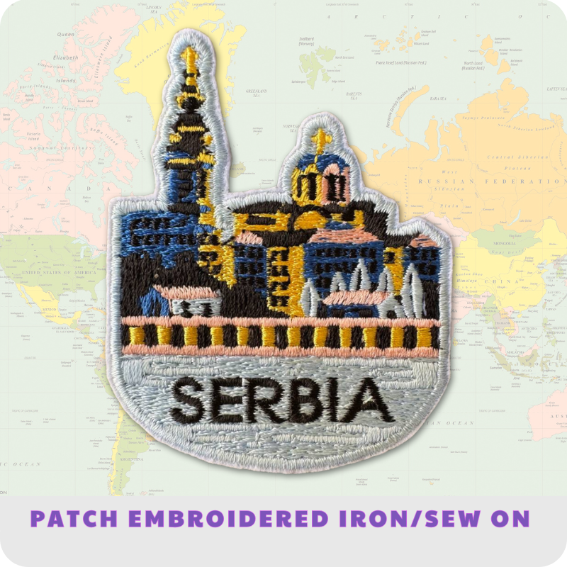 Serbia Travel Embroidered Patch