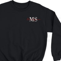 Soft cotton Mrs. sweatshirt with elegant embroidery