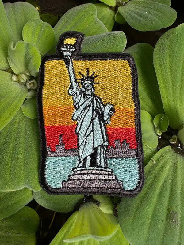 Statue of Liberty Patch: Embroidered NYC Travel Souvenir Appliqué
