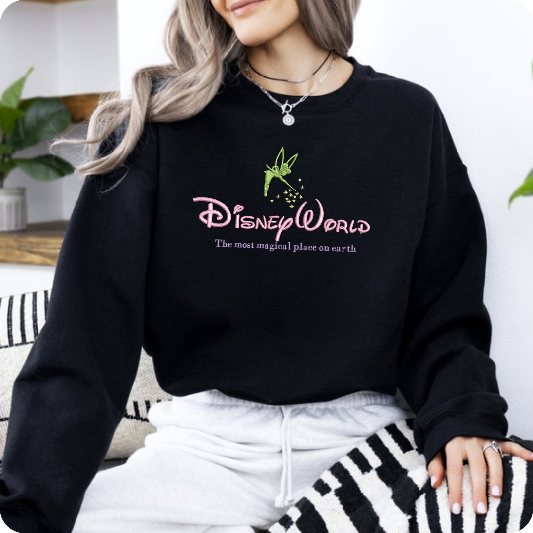 Sweatshirt featuring magical Disney embroidery design
