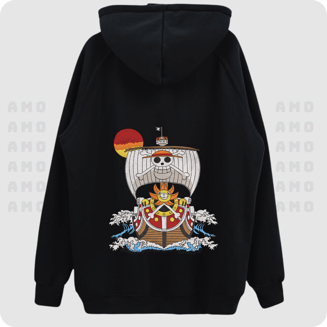 Thousand Sunny - One Piece Embroidered Hoodie