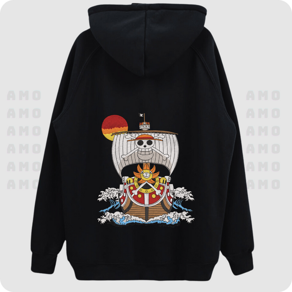Thousand Sunny - One Piece Embroidered Hoodie – AMOEMBROIDERY