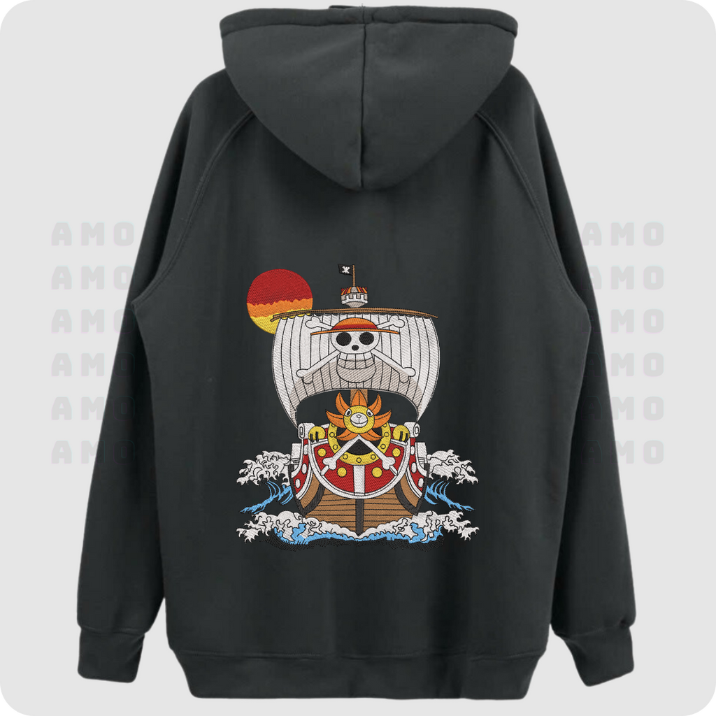 Thousand Sunny - One Piece Embroidered Hoodie