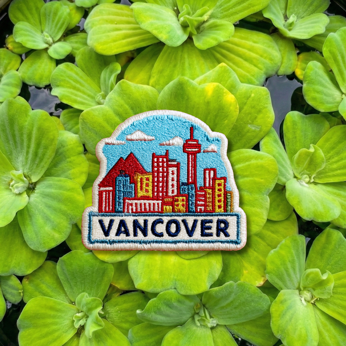 Vancouver Skyline Embroidery Patch – Canada Travel City Patch 3 Inch Iron On or Sew On