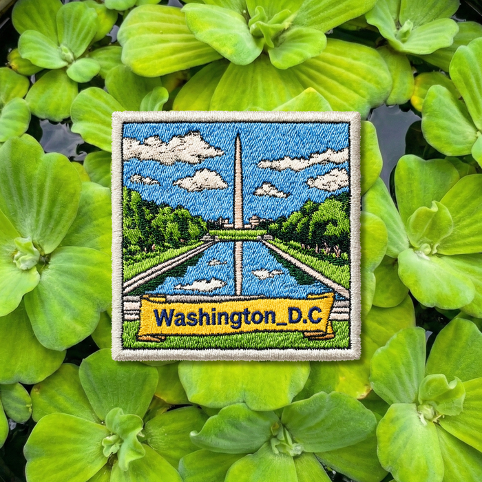 Washington D.C. Monument Embroidered Patch – Iron-On Travel Souvenir