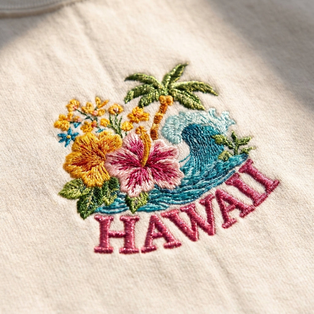 Hawaii Embroidered Sweater – Stylish Comfort for Your Wardrobe - photo 1