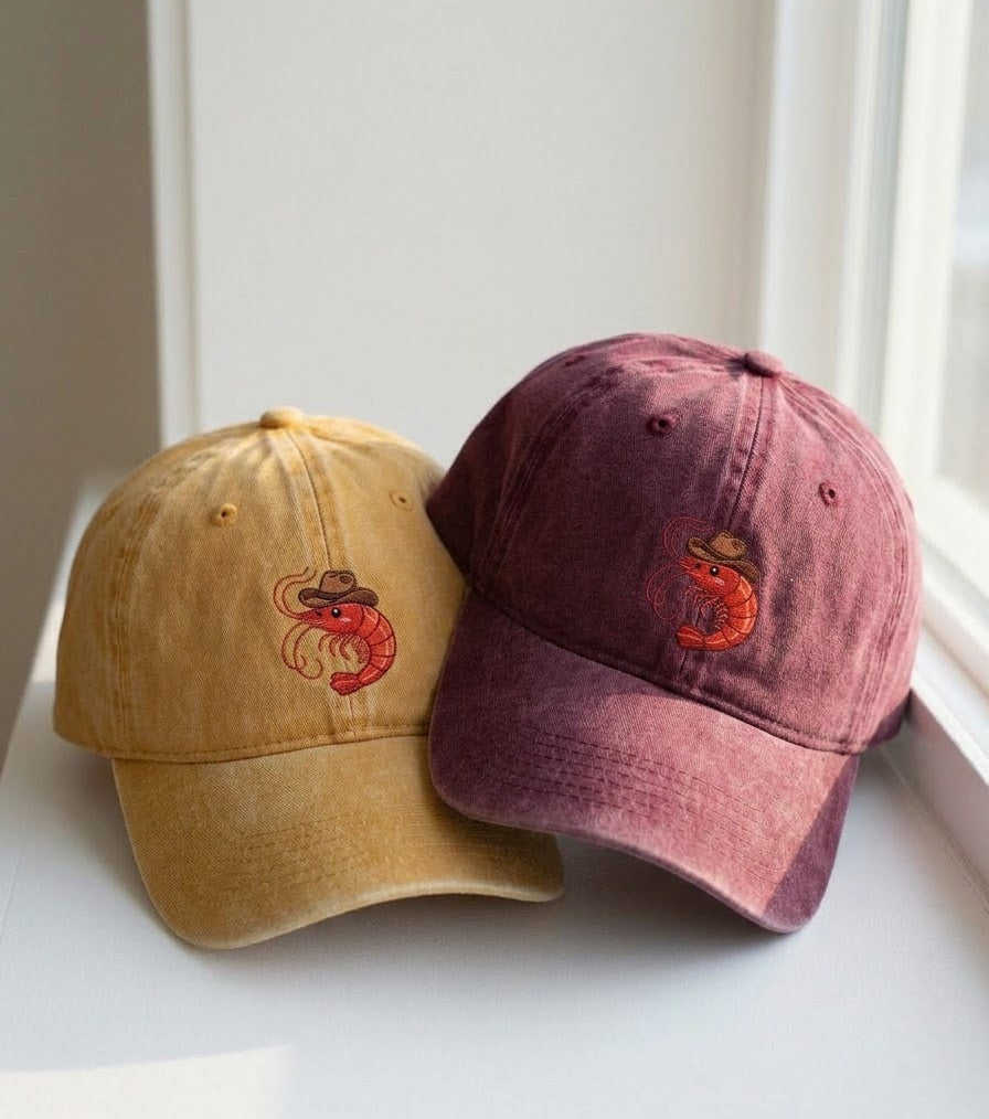 Cowboy Shrimp Embroidered Cap - view 2