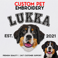 Custom Dog Embroidered Hoodie – Perfect for Pet Lovers - photo 2