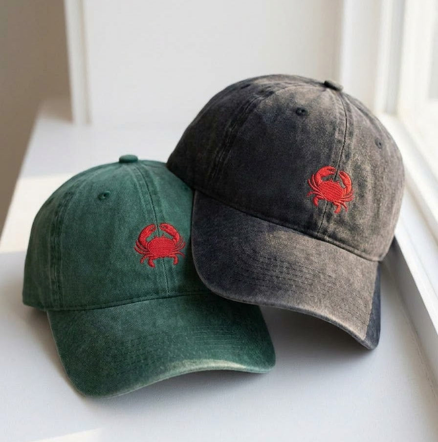 Red Crab Embroidered Cap - view 3