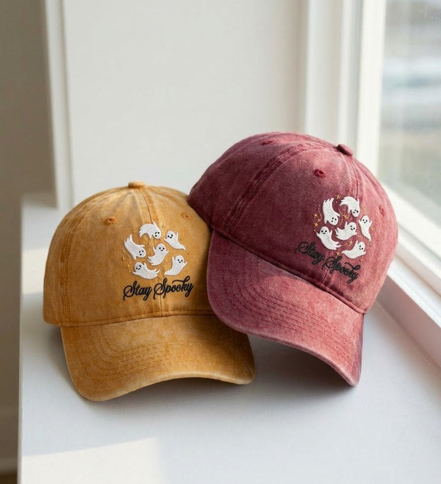 Stay Spooky Ghosts Embroidered Cap - view 3