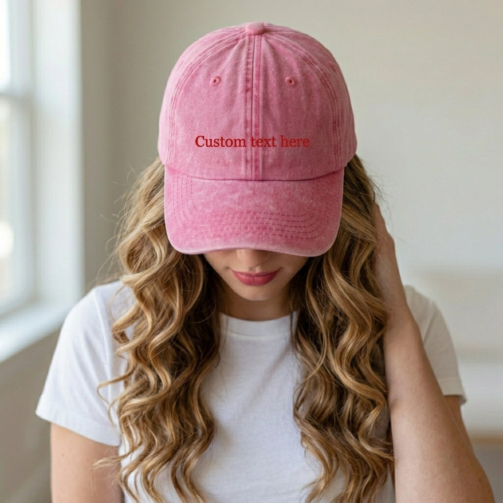 Custom Text Embroidered Cap – Personalize Your Style - photo 5