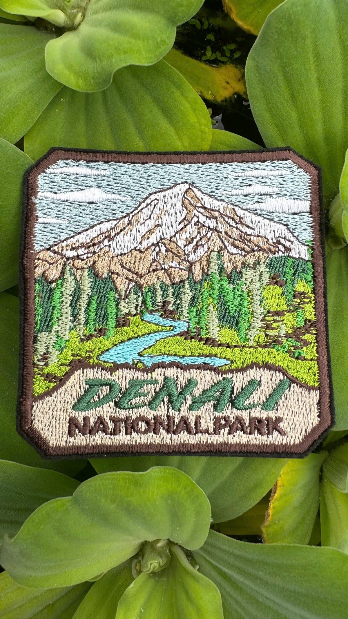 alaska denali embroidery patch hiking backpack